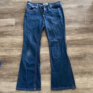 LEI y2k bootcut low rise jeans dark wash 2000s vintage 11 juniors / 6 to 8